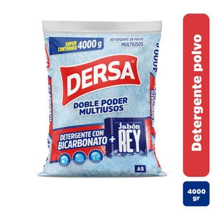 Detergente Dersa polvo bicarbonato + jabon Rey x 4000g