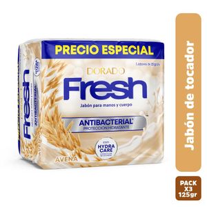 Jabón Dorado tocador fresh avena x3undx125g