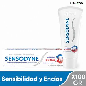 Crema Dental Sensodyne alivio de la sensibilidad dental y problemas de encías x100gr