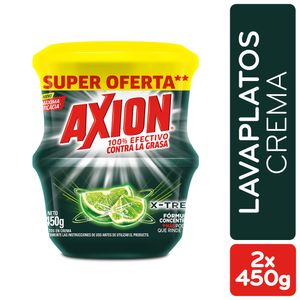 Lavaplatos en Crema Axion Xtreme 2 Unidades x450g