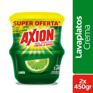 Lavaplatos en Crema Axion Limon 450g x2 Unidades