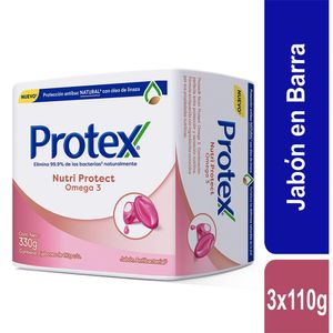 Jabón Antibacterial Protex Omega3 x3und x110g c-u