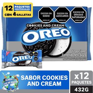 Galletas Oreo con sabor Cookies&Cream x432g