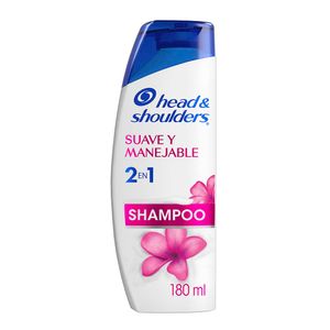 Shampoo 2en1 Head & Shoulders Suave y Manejable x180ml