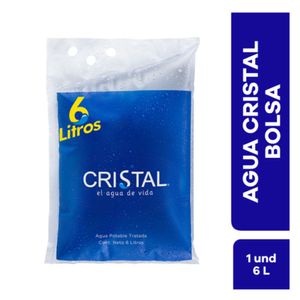 Agua Cristal Bolsa x6L