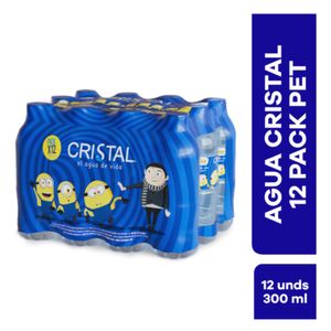 Agua Cristal x300ml c-u pague 10 lleve 12