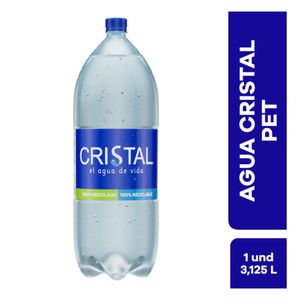 Agua Cristal potable tratada x3.125L