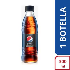 Gaseosa Pepsi black botella x300ml