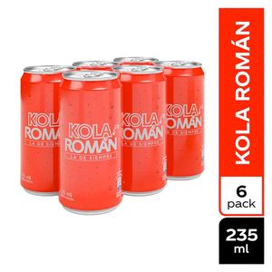 Gaseosa Kola Román x6 Und x235 ml