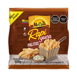 Croqueta de yuca Rapiyuca Palitos bolsa x 500g