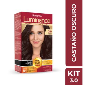 Kit Tinte Luminance 2 Tubos 3.0 Castaño Oscuro