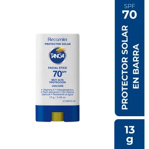 Protector Solar Facial Tanga SPF70 Barra Facial x 13g