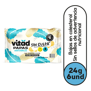 Papas Vitad naturales x6und x24g c/u