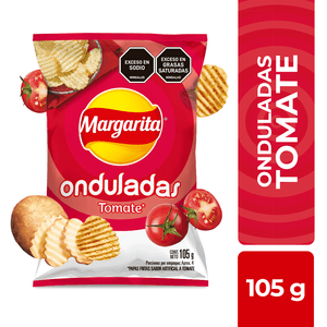 Snack Papas Onduladas Tomate Margarita 105gr