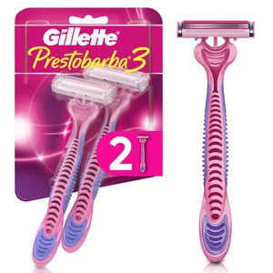 Cuchilla de Afeitar Gillette Prestobarba 3 Máquina de Afeitar x2und