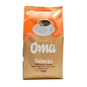 Café Oma tostado molido selecta tostón media x400g