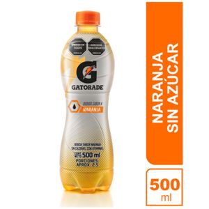 Bebida isotónica Gatorade naranja sin azúcar x500ml