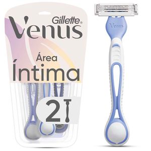 Cuchilla de Afeitar Gillette Venus Íntima Máquina Afeitar Íntima x2und