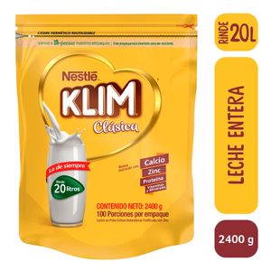 Leche en polvo Klim Clásica bolsa x2400g