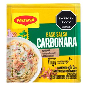 Base para pastas Salsa Carbonara Maggi x50g
