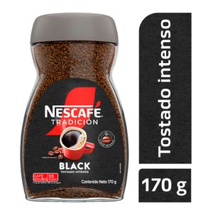 Café Nescafé Tradición Black Tostado Intenso x170g