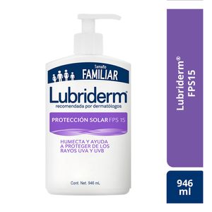 Crema corporal Lubriderm UV-15 protección solar x946ml