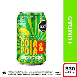 Refajo Cola y Pola Lima Limón Lata 330ml x1