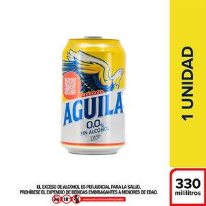 Cerveza Aguila 0,0 lata x330ml