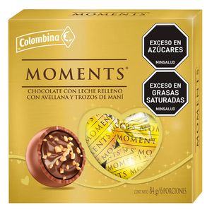 Chocolate Moments avellana maní x84g