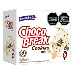 Helado Choco Break Cookies Mini x6und x270g