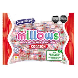 Masmelo Millows Corazon X50 Unidades X225g