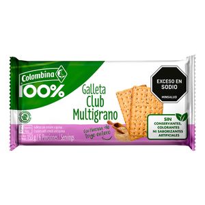 Galletas Crakinua Club Integral Quinua x6Paq. x153g