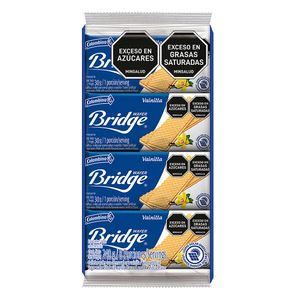 Galletas Bridge Wafer Vainilla x8 paquetes x30g c-u