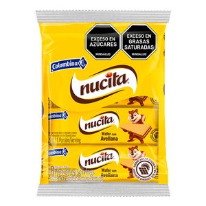 Galletas wafer Nucita x8und x160g