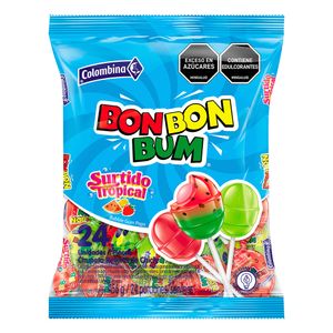 Caramelo bon bon bum surtido tropical x24und x432g