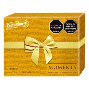 Bombones moments chocolate leche 36% cacao x120g