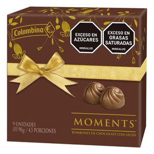 Bombones moments chocolate leche 36% cacao x90g