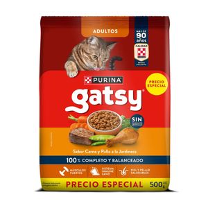 Comida para Gatos Purina Gatsy Pollo y Carne x500g