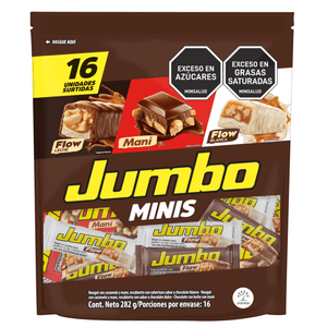 Chocolates Jumbo Minis x16und x282g