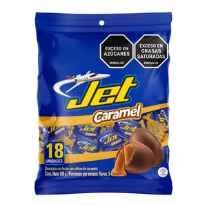 Chocolate Jet relleno caramelo 18 un x 6 g cu