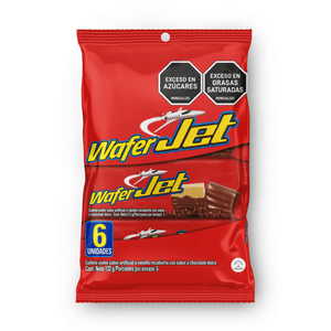 Galletas Wafer Jet vainilla x 6 und.x 132 g.