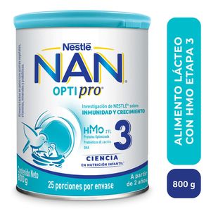 Alimento lacteo nan optipro 3 polvo x800g