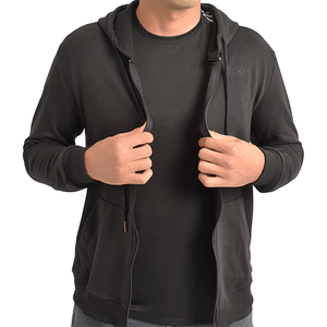 Hoddie Abierto Men Negro Golty