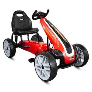 Montable Carrito de Pedales para Niños Go Kart Silverstone Prinsel Rojo