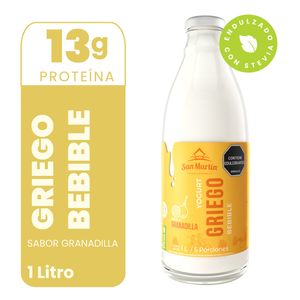 Yogurt griego San Martín bebible granadilla x1000g