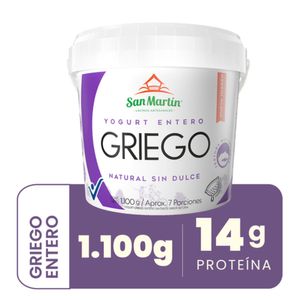 Yogurt griego San Martín natural x1100g