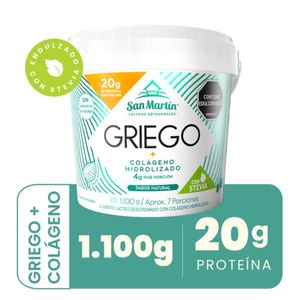 Yogurt griego San Martín con colágeno hidrolizado x1100g