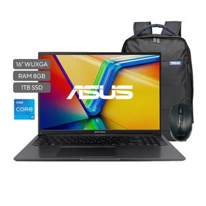 Computador Portátil ASUS Vivobook 16” X1605ZA-MB928W Intel Core i5 / 8GB / 1TB / Morral + Mouse