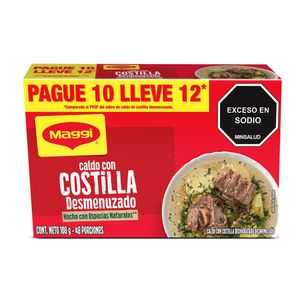 Caldo con costilla Maggi especias sobres x12und x108g