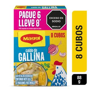 Caldo Maggi Gallina pague 6 lleve 8 x88g